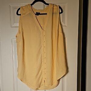Yellow Sleeveless Blouse